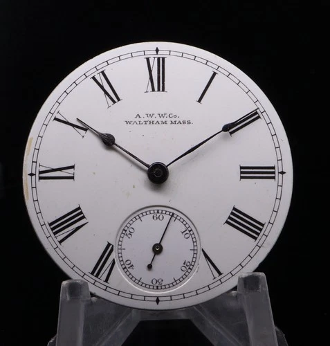 Antique circa 1900 Waltham Riverside 15J 14s Pocket Watch Movement & Dial