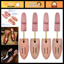 Adjustable Cedar Shoe Tree for Men  Women, Split Toe Design, Wide Heel Support