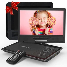 WONNIE 12.5" Portable DVD Player Car Headrest Video Player with 10.5" Swivel ...