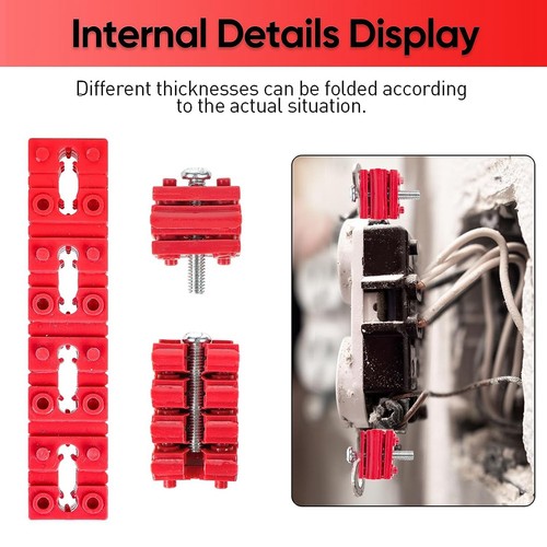 148Pcs Outlet Spacers for Electrical Box+10Pcs Screws,Electric Receptacle7733 - Afbeelding 3 van 10