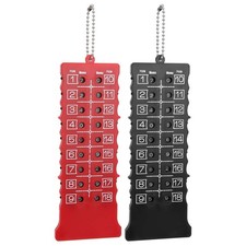 Golf Score Counter, 2 Piece Golf Shot Score Board 18 Hole ABS Golf Score Indic...