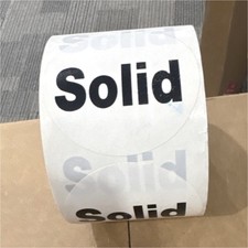 Solid Printed Price Labels Roll Round Label Shape for Retail Tagging and Marking