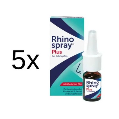 5 x RHINOSPRAY plus b.Schnupfen m.Feindosierer 10ml   PZN 08110318