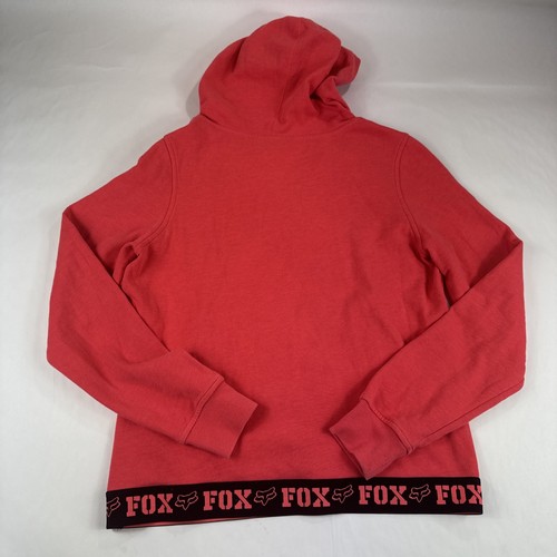 Fox Racing Hoodie Damen L rosa Pullover Langarm Sweatshirt Kordelzug V-Ausschnitt - Bild 2 von 6