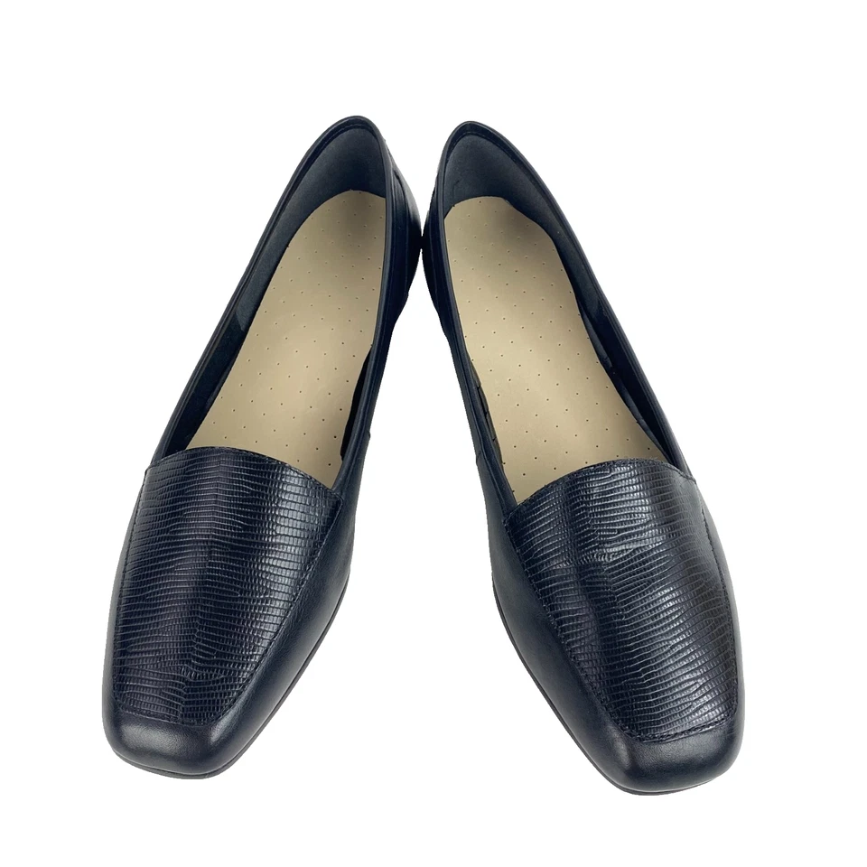 NEW Enzo Angiolini Liberty Leather Loafers Women's 9 Ballet Flats Comfort Shoes - Image 2 of 4