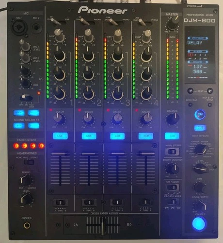 Pioneer Djm 800, SERVICED, MODDED, FULLY WORKING, VGC, 4ch Pro Dj Digital Mixer 