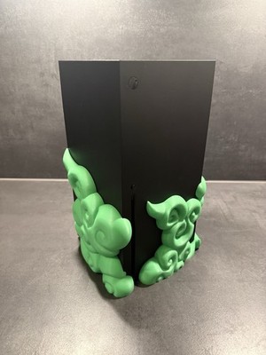 Xbox Series X Custom Stand Mod   3D Druck Handmade Grün