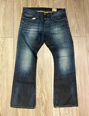 G-Star RAW 3301 Herren Jeans Regular Fit Gr. 50/52 dunkelblau Denim