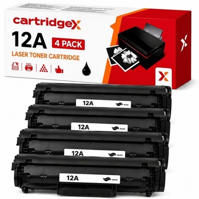 4 Tonerkartusche für HP 12A Q2612A LaserJet M1319 M1005MFP M1319f MFP