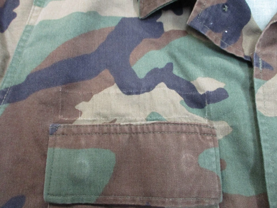 USGI WOODLAND BDU TOP WINTER WEIGHT M81 SHIRT MILITARY ARMY SHIRT CAMOUFLAGE - Image 4 of 4