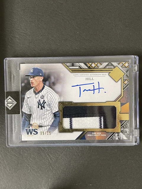 2025 Topps Transcendent Collection Tim Hill World Series Patch Autograph /15