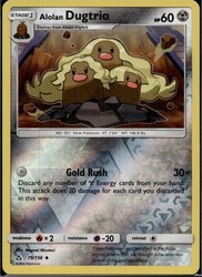 Alolan Dugtrio 79/156 Reverse Holo Ultra Prism