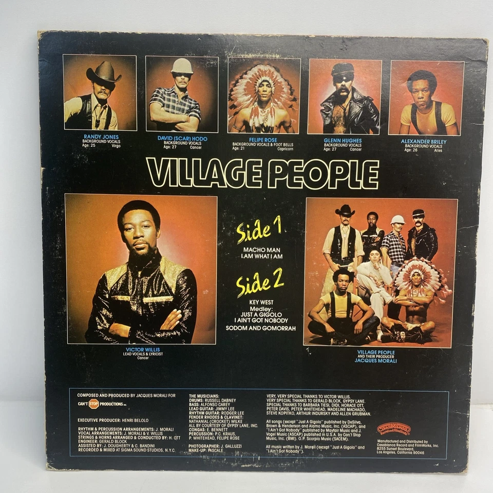 Village People Macho Man 1978 Casablanca NBLP 7096 Vinyl Record LP - Image 2 of 4