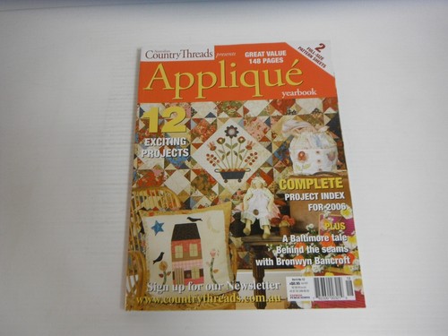 Australian Country Threads Magazines x 6 Craft Bulk Lot Pillow Home - Picture 7 of 12