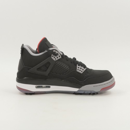 Nike Air Jordan 4 Retro Golf IV 'Black - Red' CU9981-002 size 8 - Picture 3 of 9