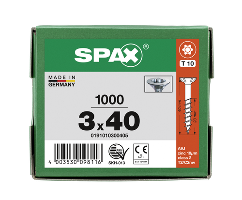 Spanplattenschrauben SPAX Wirox Torx alle Größen 3x30-6x260 Holzschrauben a - Bild 5 von 24