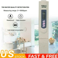 LCD Digital TDS3 Meter Filter Test Temp PPM Stick Drinking Water Purity Tester 