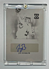 JOE BURROW 2020 Leaf Ultimate Draft Print Black Plate Auto/Autograph Rookie 1/1