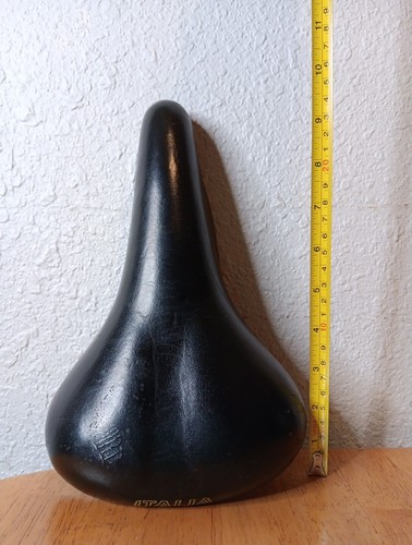 Vintage BLACK Sella Italia Seat Saddle Anatomic Touring Tour MTB Race A44 - Picture 6 of 17