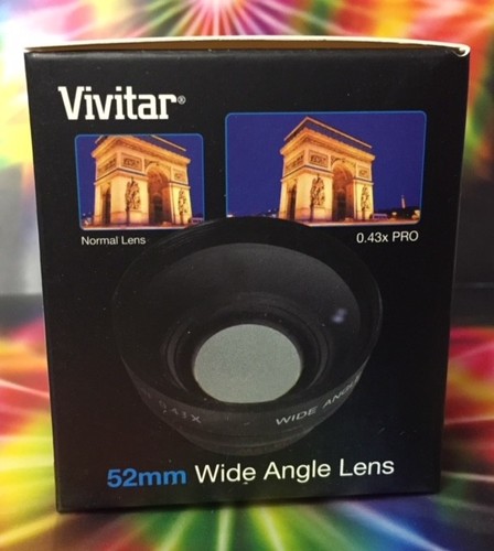 Focus 0.43x WIDE ANGLE LENS 46mm-52mm to JVC GZ-HD7 HD3 MG575 M555 46-52 0.45x - Picture 8 of 9