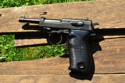 Non-Firing Denix Replica German Walther 9mm P38 Pistol - WWII - P