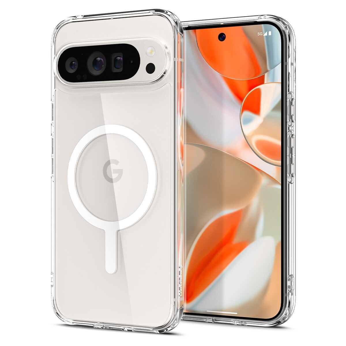 For Pixel 9 Case / Pixel 9 Pro | Spigen Ultra Hybrid Metal Ring Case MagFit