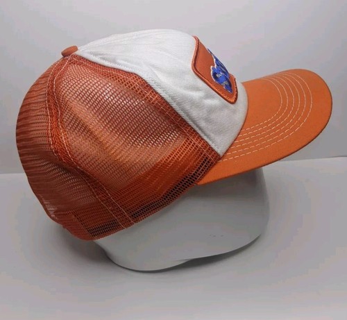 Vintage SUNKIST Orange Soda Snapback Hat patch Advertising USA Trucker Cap - Picture 4 of 7