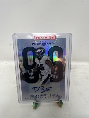 2017 Panini Preferred Derek Barnett Rookie Prominent Scripts Auto 24/99 RCEagles