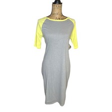 Lularoe Julia Dress Medium Multi Color Knee Length Stretch Women's ladies