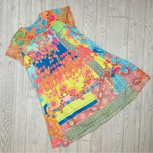 Orientique Naturally Australian Dress Multicolored tropical xs beach dress - Picture 3 of 5