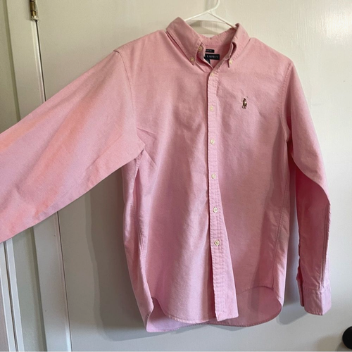 Ralph Lauren Boy’s Pink Casual Long Sleeve Button Down Shirt - Picture 4 of 9