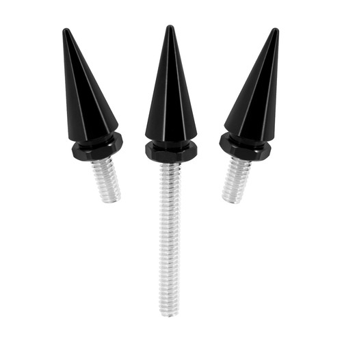 3x Black Spike Windshield Windscreen Screw For Harley Electra Street Glide 14-25 - Picture 10 of 13