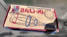 Vintage DSL Bali-Hi Scoop Ball Game Set – Rattan Paddle Toy w/ Box & Rules