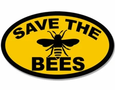 10cm Car Sticker Save The Bees Anti Monsanto Organic Beekeeper Health F2833