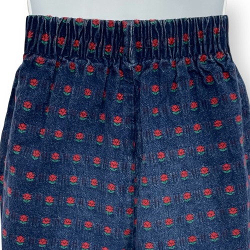OshKosh B'gosh Vintage 80s Girls Denim Two Piece Set Vest Pants Blue Red Size 6X - Picture 12 of 14