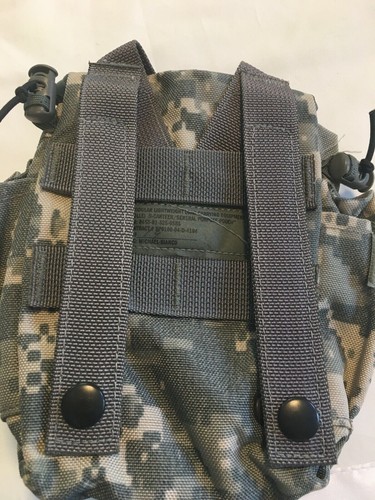 Juego de 3 piezas militares de EE. UU. 1 QT OD NBC cantimplora con funda de bolsa MOLLE ACU y taza de acero inoxidable - Imagen 7 de 13