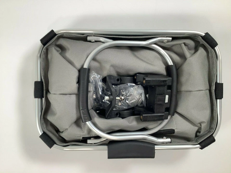 Cesta de bicicleta destacável cinza Co Fit NOVA! - Imagem 2 de 4