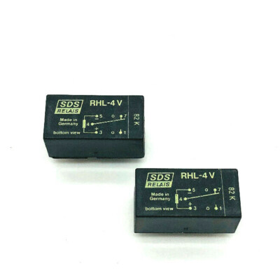 2 x Relais SDS RHL - 4V Subminiatur Kunststoff Relais NEU NEW