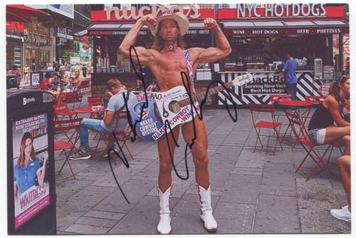 Robert John Burck Signed Photo Autographed New York Times Square Naked Cowboy