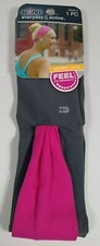 Scunci Everyday Active Gray Pink Stretchy Fabric Headband Wrap 39536