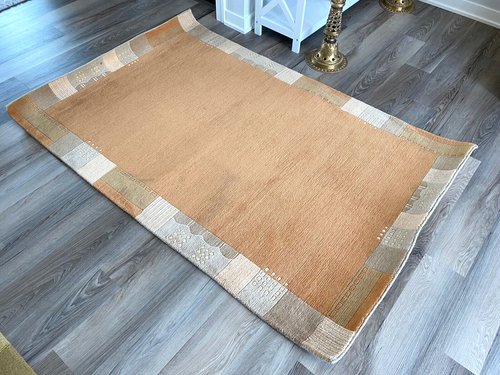 R4645 GORGEOUS COLORED MODERN HANDMADE TIBETAN WOOLEN RUG 4' X 6' MADE IN NEPAL - Picture 3 of 9