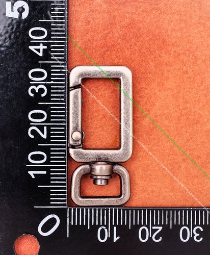10X Bolso Rectangular Antiguo Llavero Langosta Desencadenador Giratorio Clips Gancho a Snap - Imagen 8 de 9