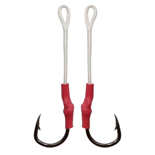 20/50PCS Stainless Steel Assist Hooks Jigging Fishing Hook with PE Line 1/0-10/0 - Picture 11 of 34