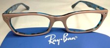 RAY-BAN EYEGLASS FRAMES RB5150 5715 - BROWN ON HAVANA BLUE 50/19 135