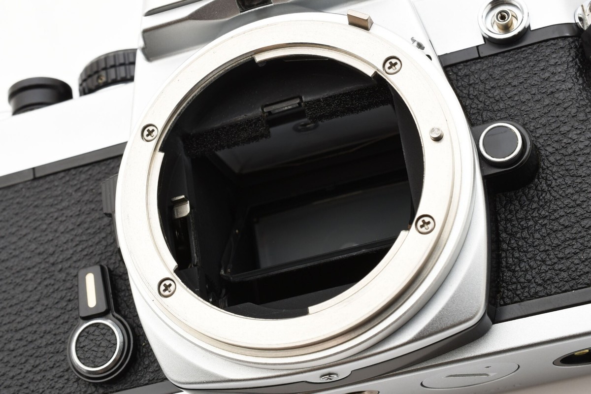 MINT w/Cap] Nikon FE Silver 35mm SLR Film Camera Body From