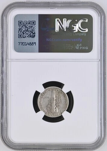 1942 Philadelphia Mint Mercury Dime 10 Cent NGC XF 40 - Image 2 of 2