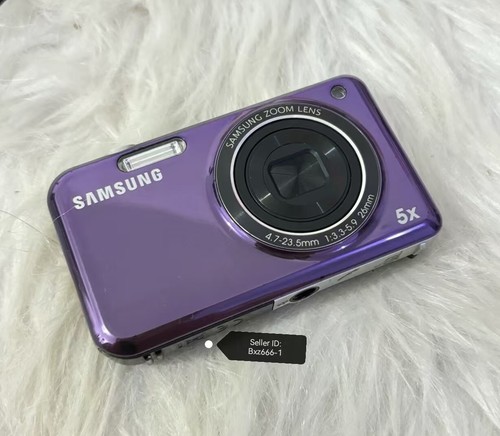 Samsung PL120 14.2MP Dual LCD Vintage Digital Camera Selfie Screen w/Battery