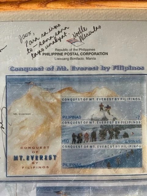 Filipinas 2006 Conquista del Monte Everest por filipinos firmado único en su clase Foto 3 de 4