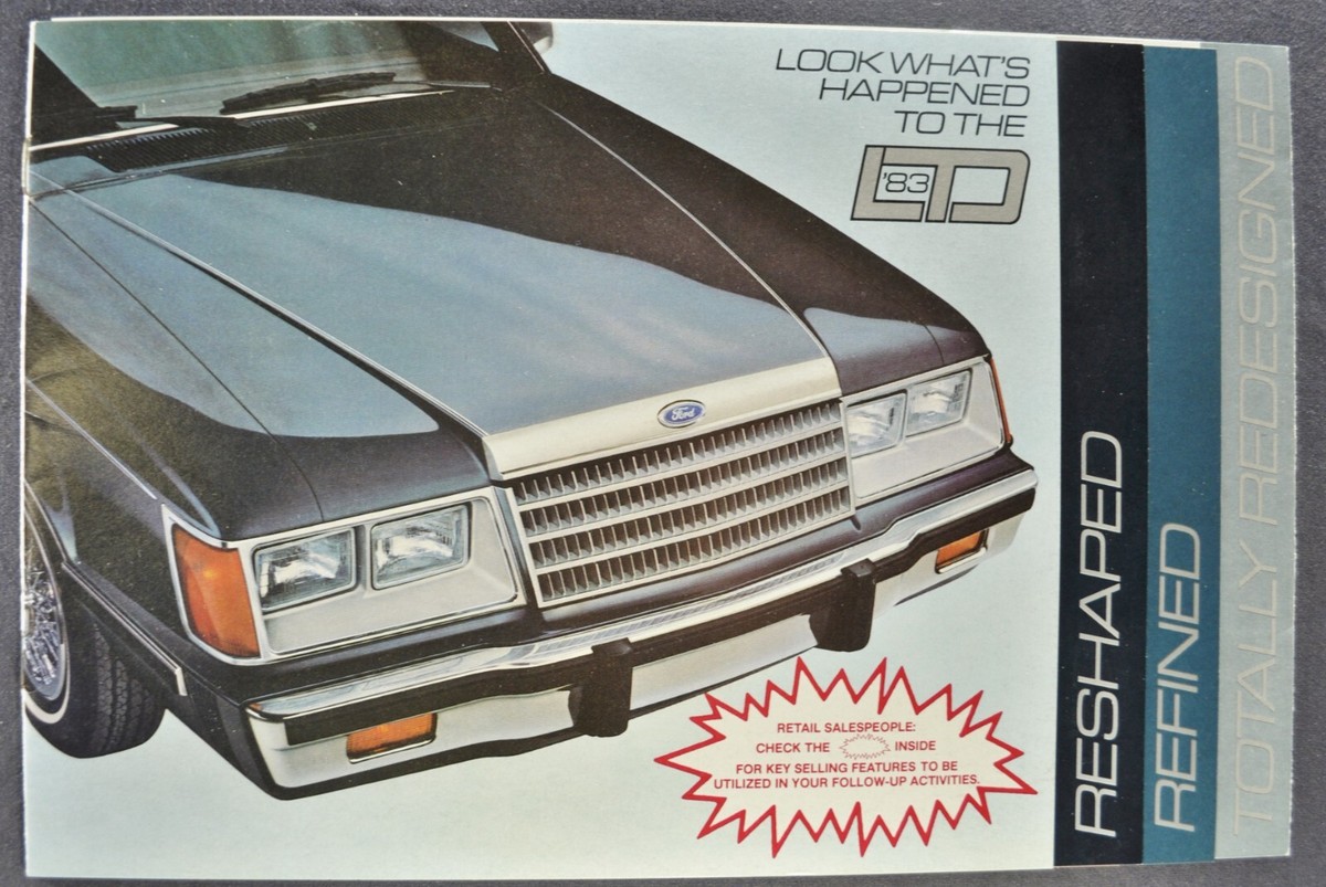 1983 Ford LTD Catalog Brochure Brougham Sedan Excellent Original