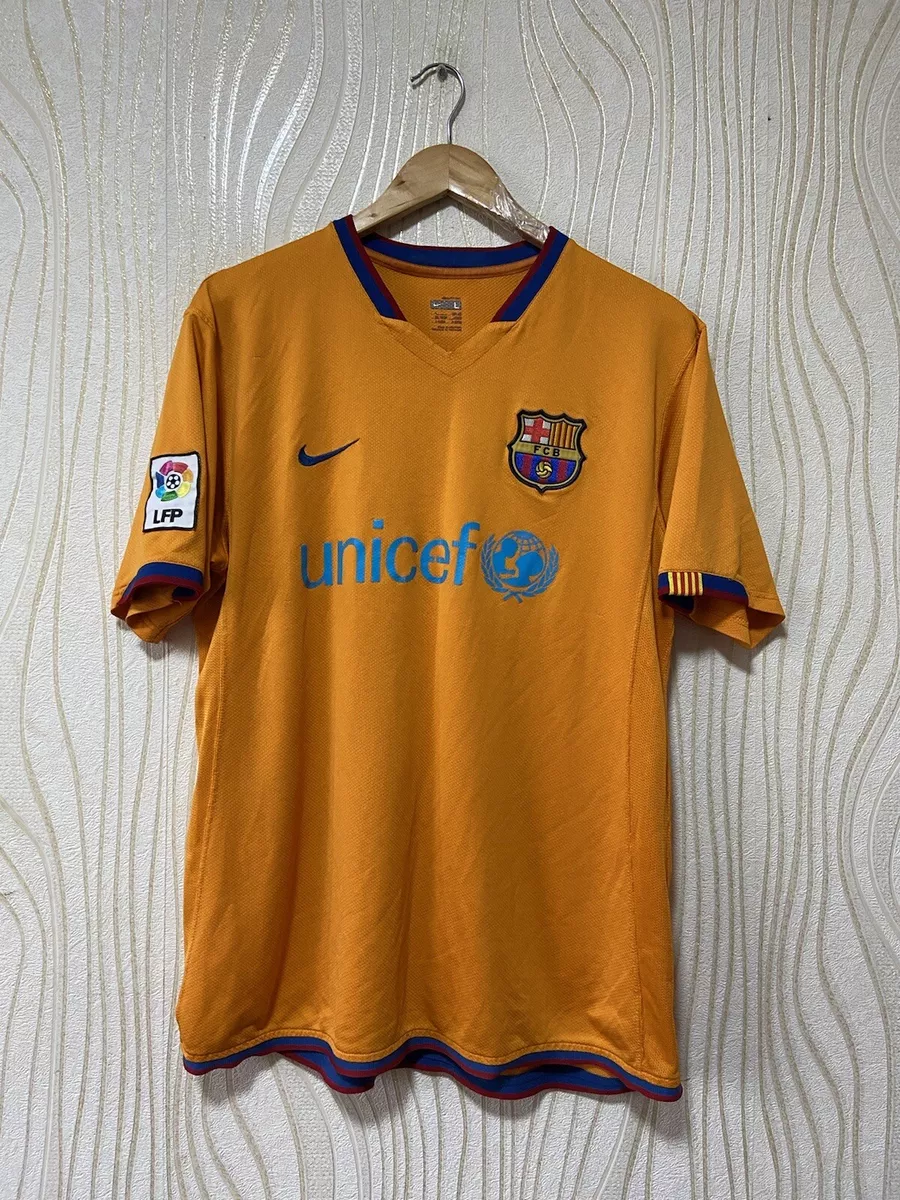 BARCELONA 2006 2008 AWAY FOOTBALL SHIRT SOCCER JERSEY NIKE 146982